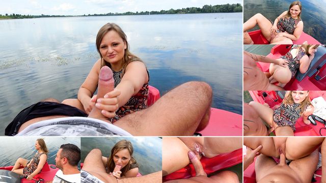 RISKY PEDALBOAT-FUCK CREAMPIE IN THE MIDDLE OF THE LAKE