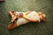 Frances Shabara Hogtie & Tape Gagged