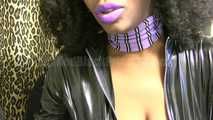 Latex Purple lips