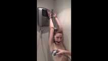 Morrigan and Valeria Ross - Shower time with cuffs and ballgag