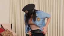 Strip Heist leaves Naked LadyCop Handcuffed to her Bed! - Sarah Brooke