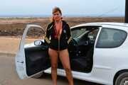 Fuerteventura - nude posing in front of my car