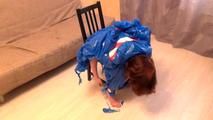 [From archive] Stella - taped to the chair in trash bag costume (video)