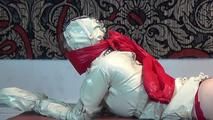 Ana in straitjacket spanking