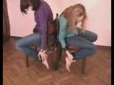 Alexa and Catt - Dominant lover tied adorable Alexa and Catt to the chairs (video)