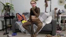 Kira goes mad for pantyhose (video update)
