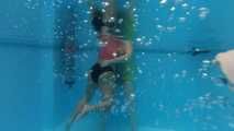 underwater in the pool