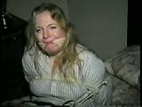 30 Yr OLD SINGLE MOM GETS PANTIES STUFFED IN MOUTH, ACE BANDAGE GAGGED, BALL-TIED, SPANKED & FONDLED (D38-12)