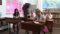 Alexis May And Leah Jaye In Big Boobed Milf Schoolgirl Foursome