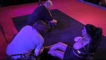 Two Supermodels Chicken Wing Hogtie Demonstration live from VENUS in Berlin 