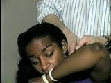 BLACK STUDENT IS WRIST GAGGED, CLEAVE GAGGED, HANDGAGGED & MOUTH STUFFED (D37-5)