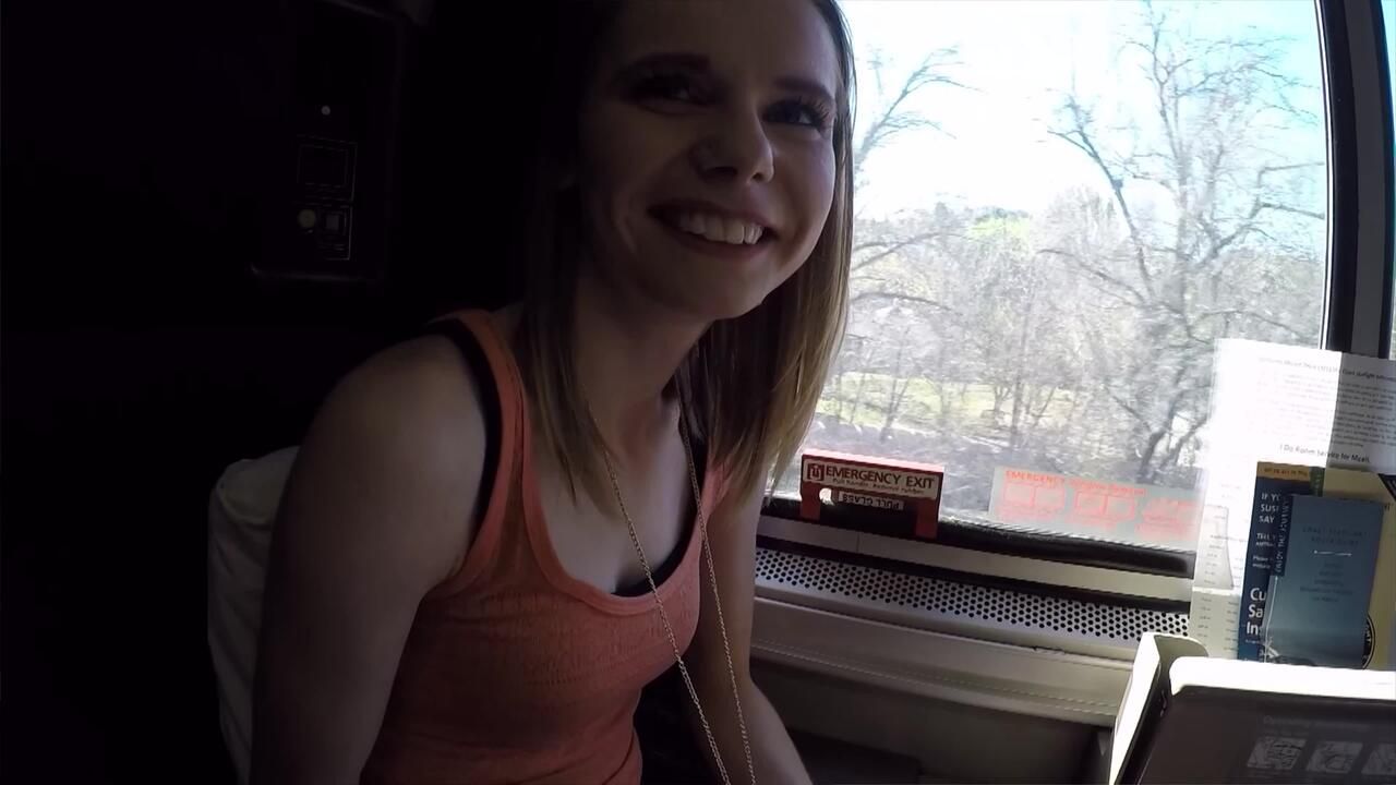 Catarina Petrov Fucks Jerry's Massive Dick On A Train In Public!