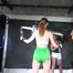 ***RONJA*** being tied and gagged overhead with ropes and a special combination of nylon over head and tape gagg from STELLA both wearing sexy shiny nylon shorts and tops (Video)