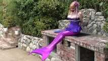 Captured Mermaid Lorelei Bound on the Grill