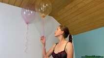 Belbal 14" helium popping with wooden stick in lingerie