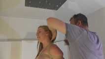 Rope Slave Suspended In The White Room