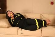 Stupid Asian Bound and Gagged on the Sofa (Photos + Videoclip)