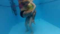 underwater in the pool