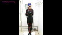 Xiaomeng Wearing Latex in Hot and Stuffy Room