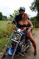 I am a nude biker-lady