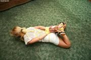 Frances Shabara Hogtie & Tape Gagged