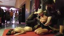Two Girls Hogtie Challenge, featuring a Special Guest !