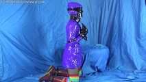 purple raincoat bondage