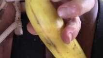 Spread Pussy - Messy Banana Insertion