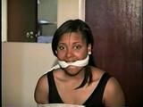 18 Yr OLD BLACK COLLEGE STUDENT WAKES UP CLEAVE GAGGED, BAREFOOT & TIGHTLY TIED TO A CHAIR (D53-6)