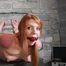 British redhead hogtied in the dungeon