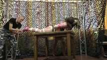 Bound1@Feringapark - Xtreme Reverse Prayer Hogtie for Little Red Girl