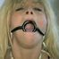 BOMBSHELL TRACY GETS RING-GAGGED, SPONGE IN MOUTH, TAPE-GAGGED & CROTCH ROPED (D33-2)