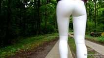 Leggings in white