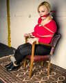 Roxie in Ranger Boots and Chair Bondage