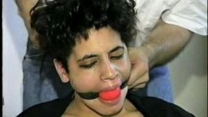 TIT TIED, MOUTH STUFFED, CLEAVE GAGGED LITTLE LATINA HOSTAGE (D28-5)