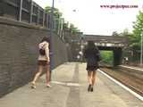 029005 Robyn Pees On Wombwell Station Platform