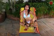 Asian girl Jade is enjoying nice outdoors in chains.
