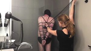A slave in the shower