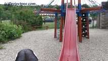 078090 Rachel Evans Takes A Very Naughty Pee In the Play Park