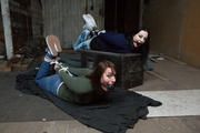 Anija v Katie in Attic Hogtie