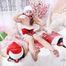 [From archive] Lucky, Nelly, Xenia - Santa’s little helpers hogtied and wrapped up on a bed (BTS)