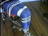 FEISTY NAFISA, TIED IN BLUE JEANS, CLEAVE & TAPED GAGGED HOSTAGE (D26-2)