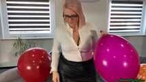 miss Tatjana pops your balloons while Blow2Pop a magenta TT17