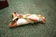 Frances Shabara Hogtie & Tape Gagged