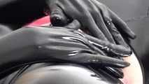 super shiny black catsuit - the Swiss panther