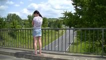 Barefoot on the bridge