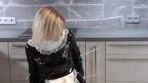 Miss Francine is dressed as a sexy french maid and gets bound and gagged on a chair