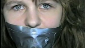 19 Yr OLD SINGLE MOM RONI IS TAPE GAGGED & GETS HOG-TIED ON THE FLOOR (D41-11)