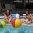 Two girls at the pool