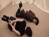 Betty v Katie in Jeans Hogtie face-off!